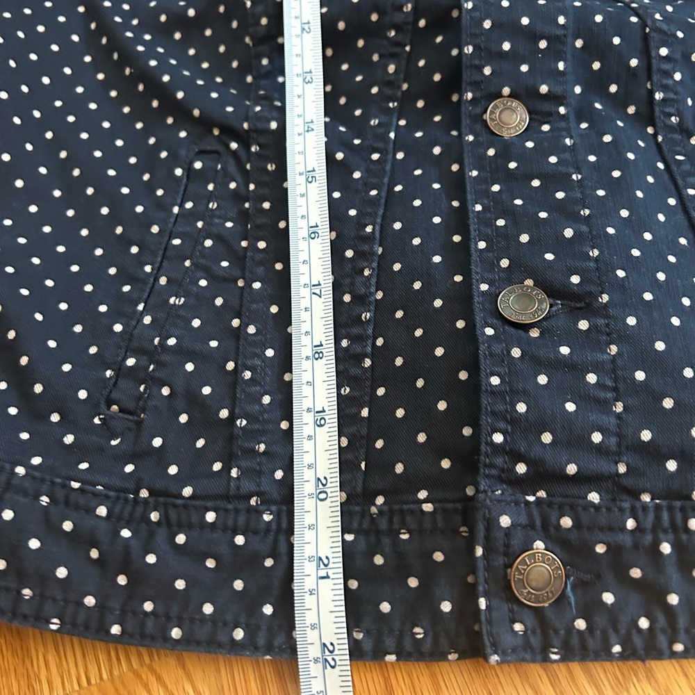 Talbots polka dot denim jacket - Picture 8 of 10
